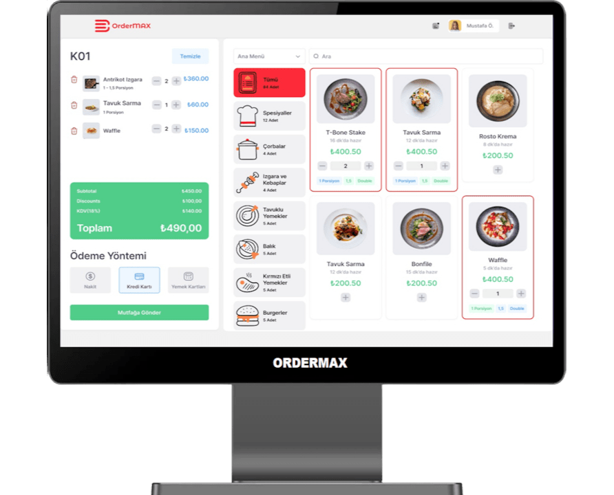 OrderMAX POS Sistemi